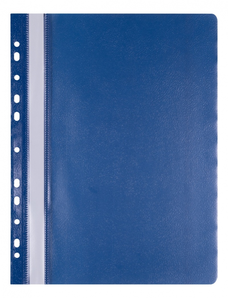 Skoroszyt OFFICE PRODUCTS, PP, A4, miękki, 100/170mikr., wpinany, granatowy