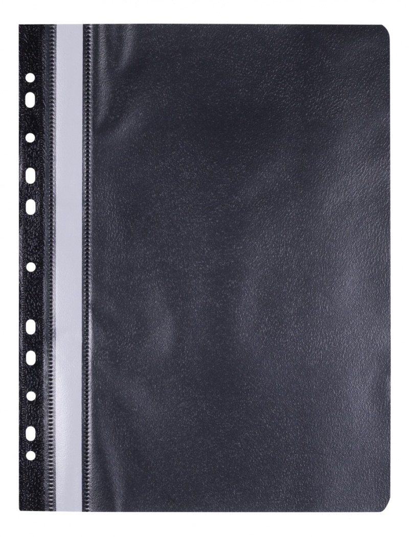 Skoroszyt OFFICE PRODUCTS, PP, A4, miękki, 100/170mikr., wpinany, czarny