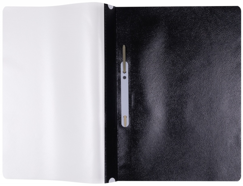 Skoroszyt OFFICE PRODUCTS, PP, A4, miękki, 100/170mikr., wpinany, czarny