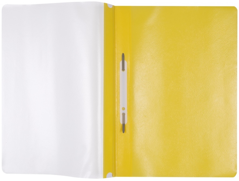 Skoroszyt OFFICE PRODUCTS, PP, A4, miękki, 100/170mikr., wpinany, żółty