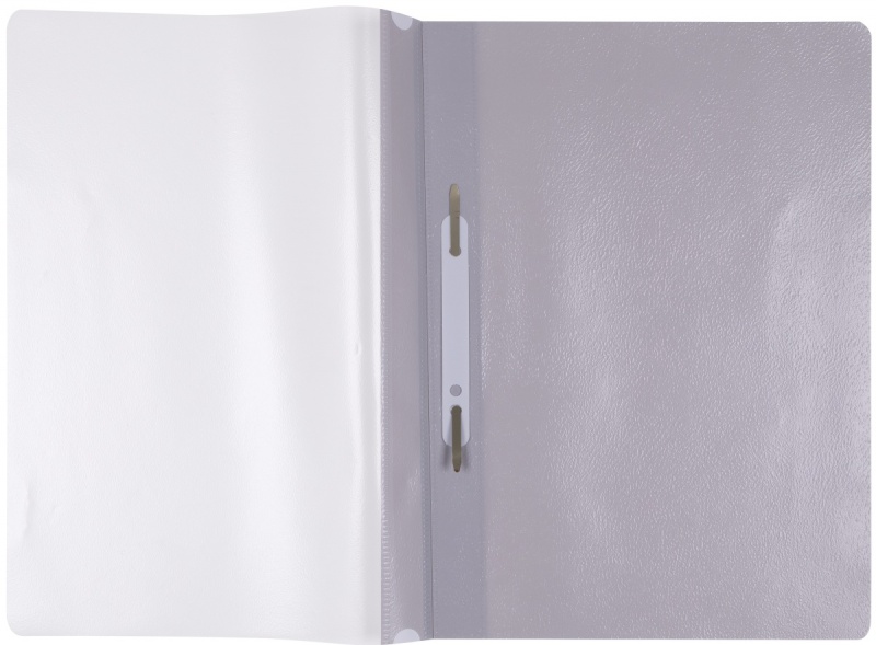 Skoroszyt OFFICE PRODUCTS, PP, A4, miękki, 100/170mikr., wpinany, szary