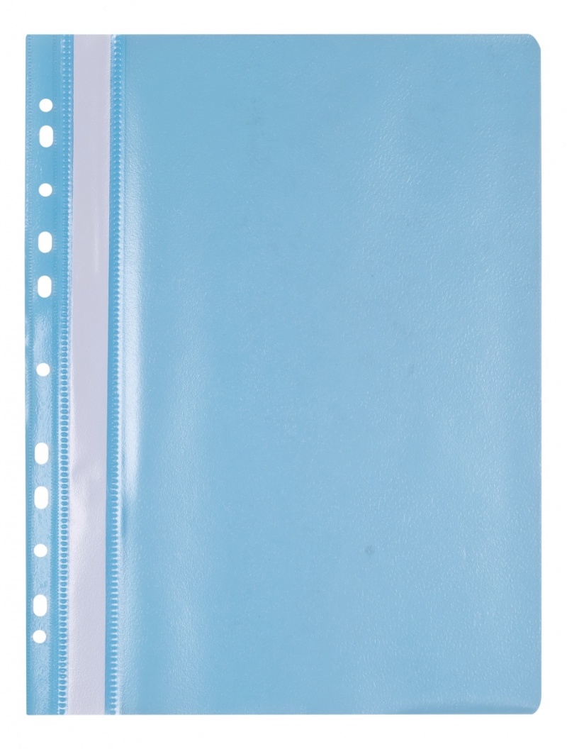 Skoroszyt OFFICE PRODUCTS, PP, A4, miękki, 100/170mikr., wpinany, jasnoniebieski