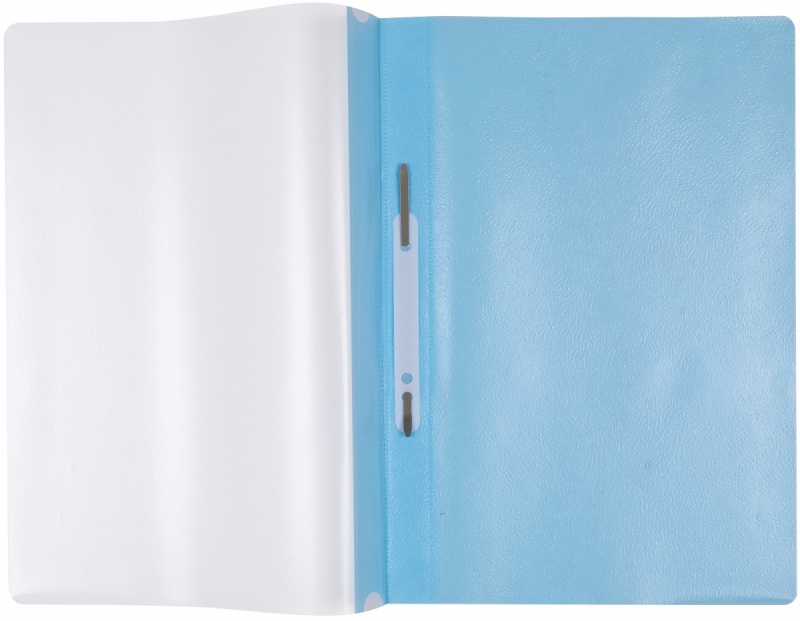 Skoroszyt OFFICE PRODUCTS, PP, A4, miękki, 100/170mikr., wpinany, jasnoniebieski