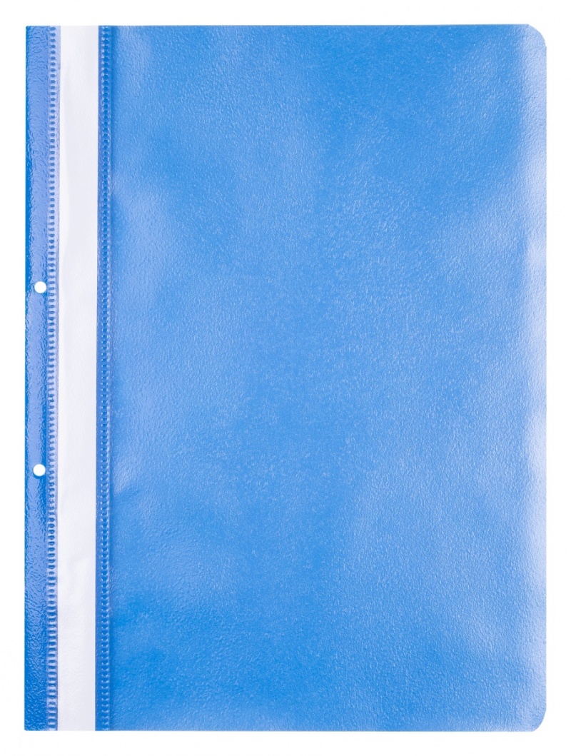 Skoroszyt OFFICE PRODUCTS, PP, A4, 2 otwory, 100/170mikr., wpinany, niebieski
