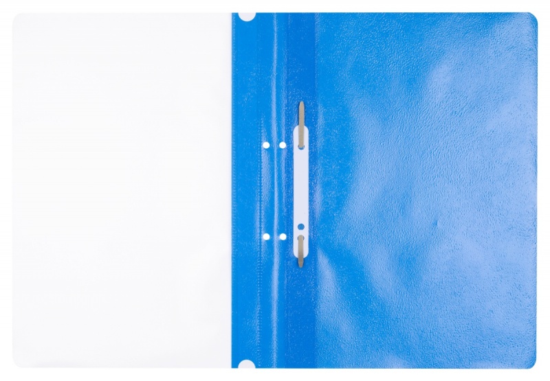 Skoroszyt OFFICE PRODUCTS, PP, A4, 2 otwory, 100/170mikr., wpinany, niebieski