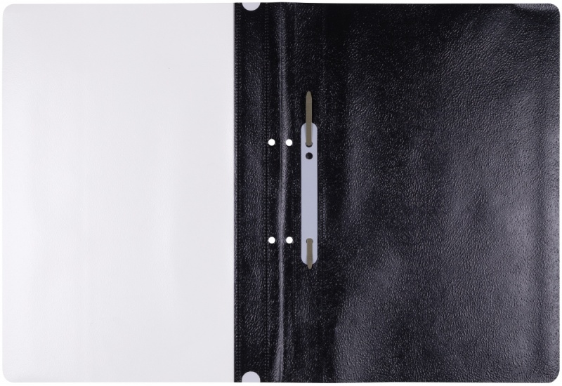 Skoroszyt OFFICE PRODUCTS, PP, A4, 2 otwory, 100/170mikr., wpinany, czarny