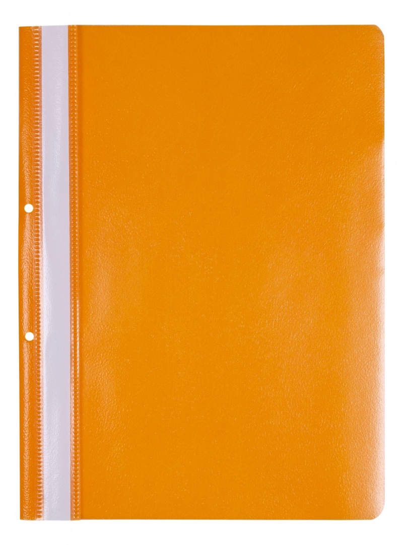 Skoroszyt OFFICE PRODUCTS, PP, A4, 2 otwory, 100/170mikr., wpinany, pomarańczowy