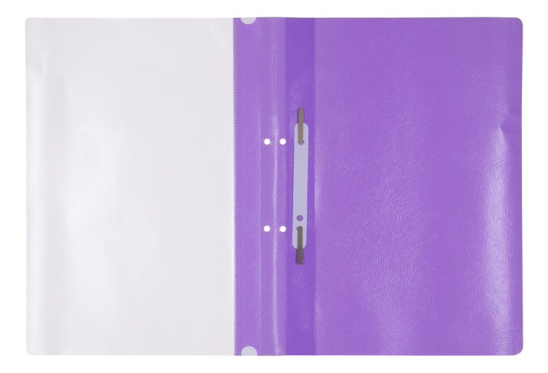 Skoroszyt OFFICE PRODUCTS, PP, A4, 2 otwory, 100/170mikr., wpinany, fioletowy