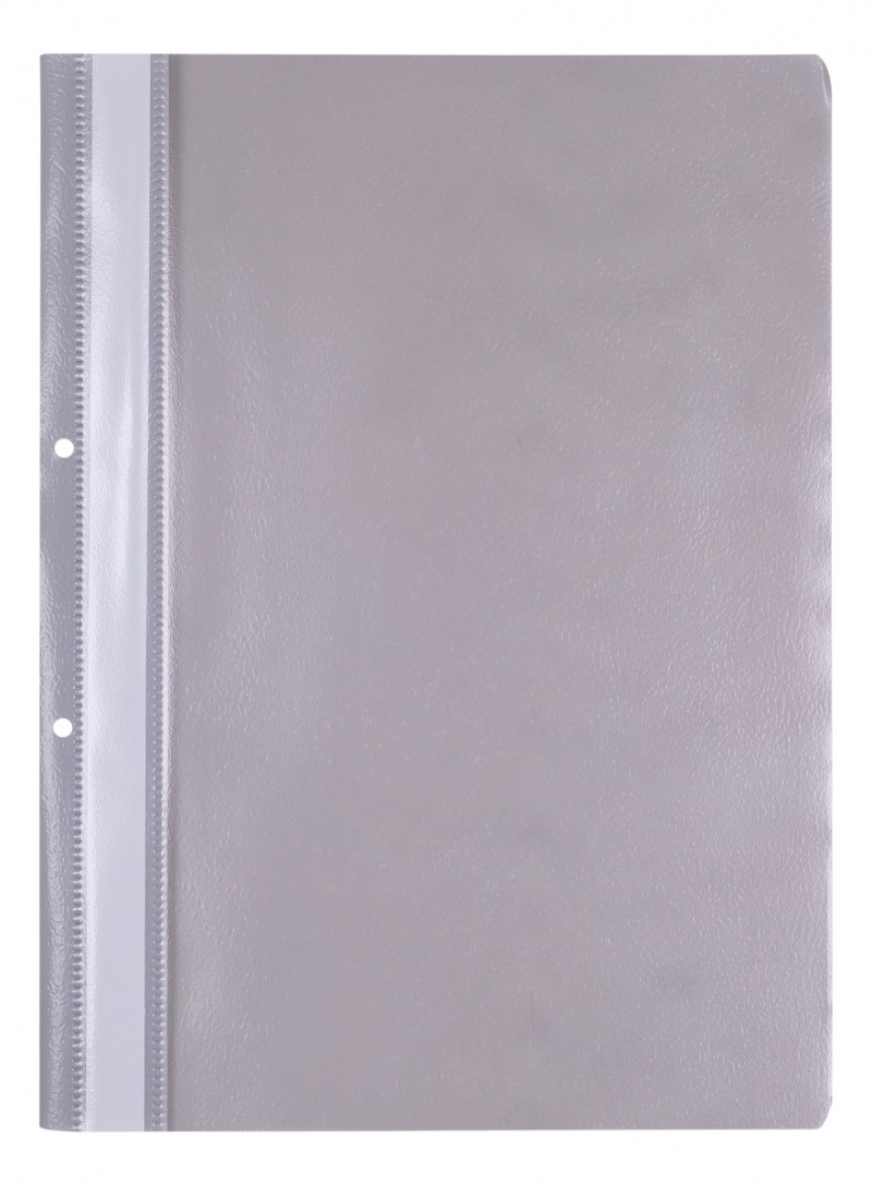 Skoroszyt OFFICE PRODUCTS, PP, A4, 2 otwory, 100/170mikr., wpinany, szary