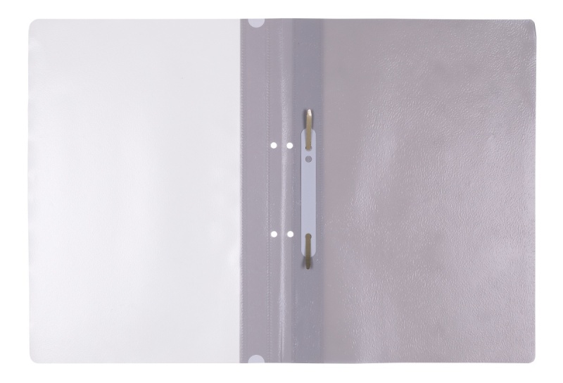 Skoroszyt OFFICE PRODUCTS, PP, A4, 2 otwory, 100/170mikr., wpinany, szary