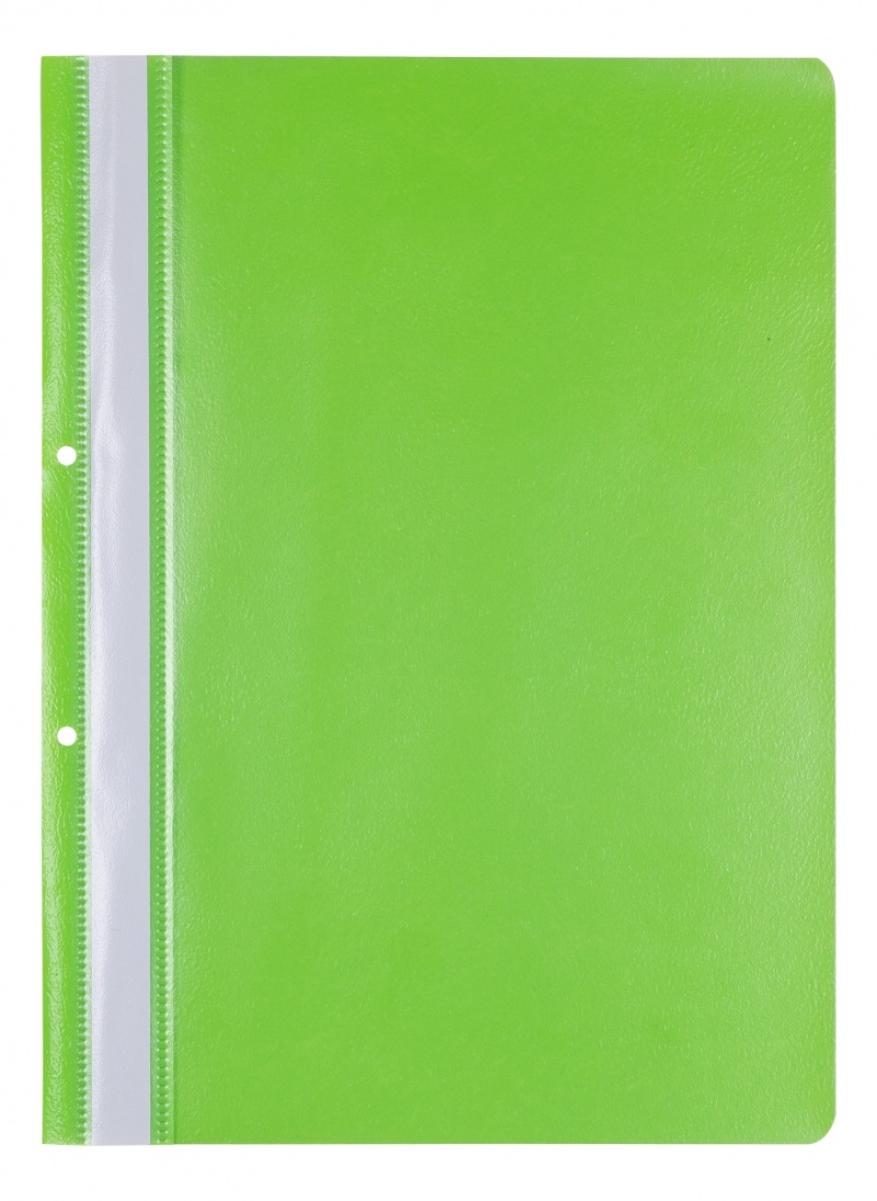 Skoroszyt OFFICE PRODUCTS, PP, A4, 2 otwory, 100/170mikr., wpinany, jasnozielony