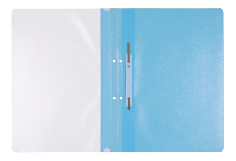 Skoroszyt OFFICE PRODUCTS, PP, A4, 2 otwory, 100/170mikr., wpinany, jasnoniebieski