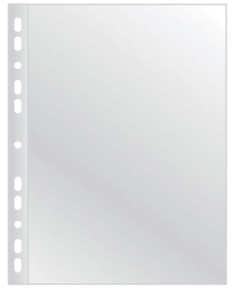 Koszulki na dokumenty OFFICE PRODUCTS,  PP,  A4,  krystal,  55mikr.,  100szt., w pudełku