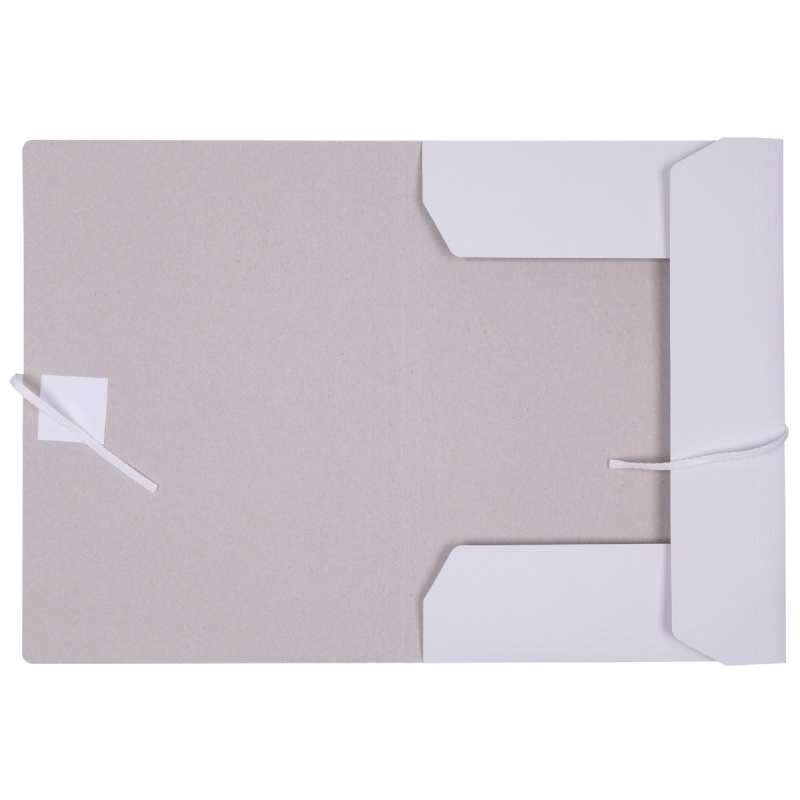 Teczka wiązana OFFICE PRODUCTS Budget, karton, A4, 250gsm, 3-skrz., biała