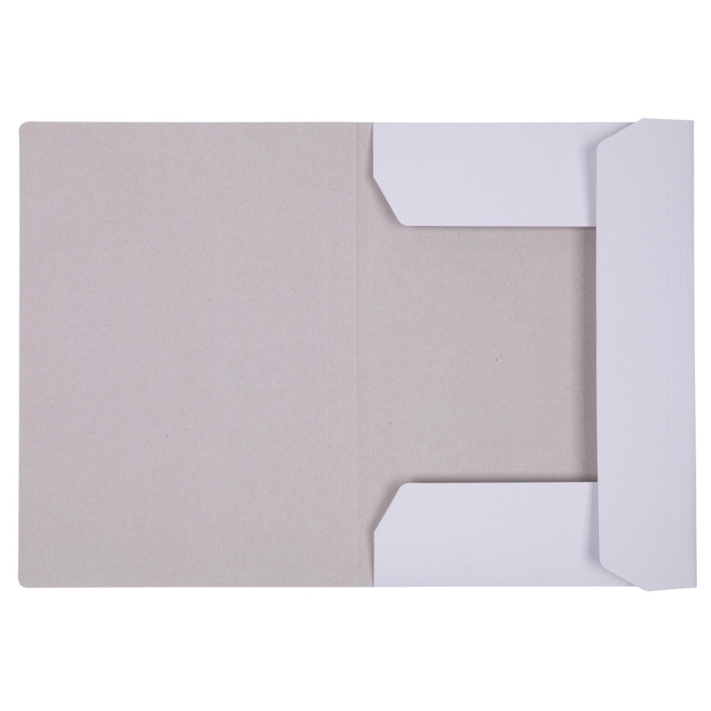 Teczka z gumką OFFICE PRODUCTS Budget, karton,  A4, 250gsm, 3-skrz., biała