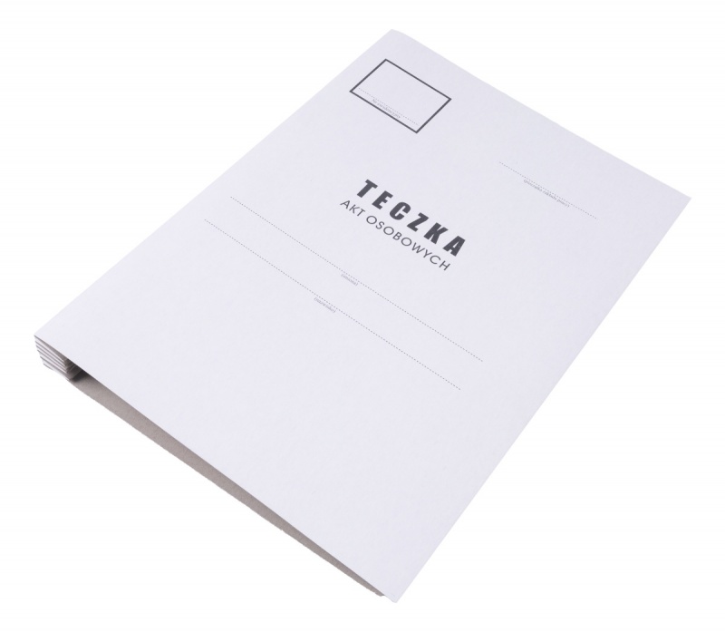 Teczka do akt osobowych OFFICE PRODUCTS, karton, A4, 300 gsm, biała