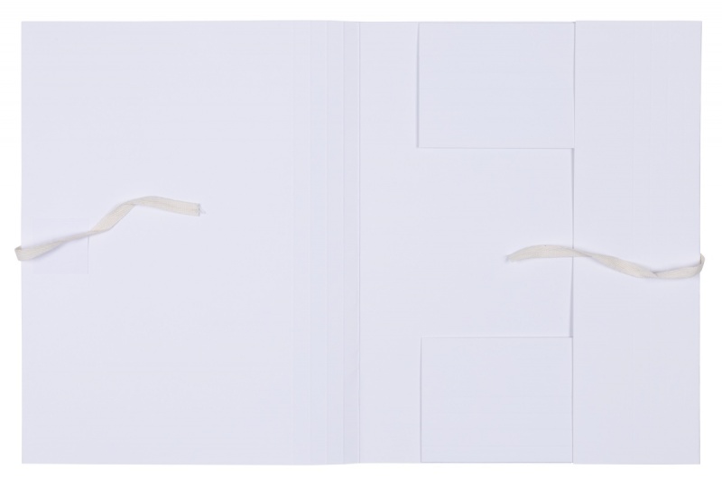 Teczka archiwizacyjna wiązana OFFICE PRODUCTS Budget Pro, 50mm, karton, biała wewn., A4, 250gsm, 3-skrz., biała