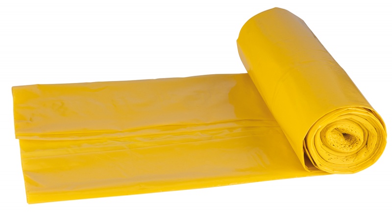 Worki na śmieci DONAU ECO, do segregacji plastiku, 120l, 10 szt., żółte