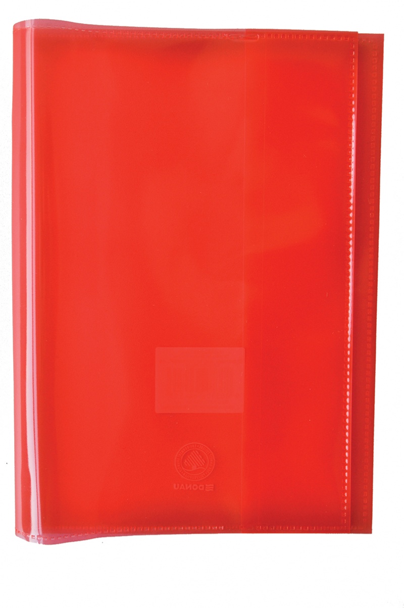 Okładka na zeszyt GIMBOO, krystaliczna, A5, 150mikr., czerwona