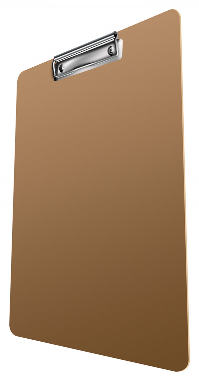 Clipboard DONAU Life, karton, A4, z klipsem, pomarańczowy