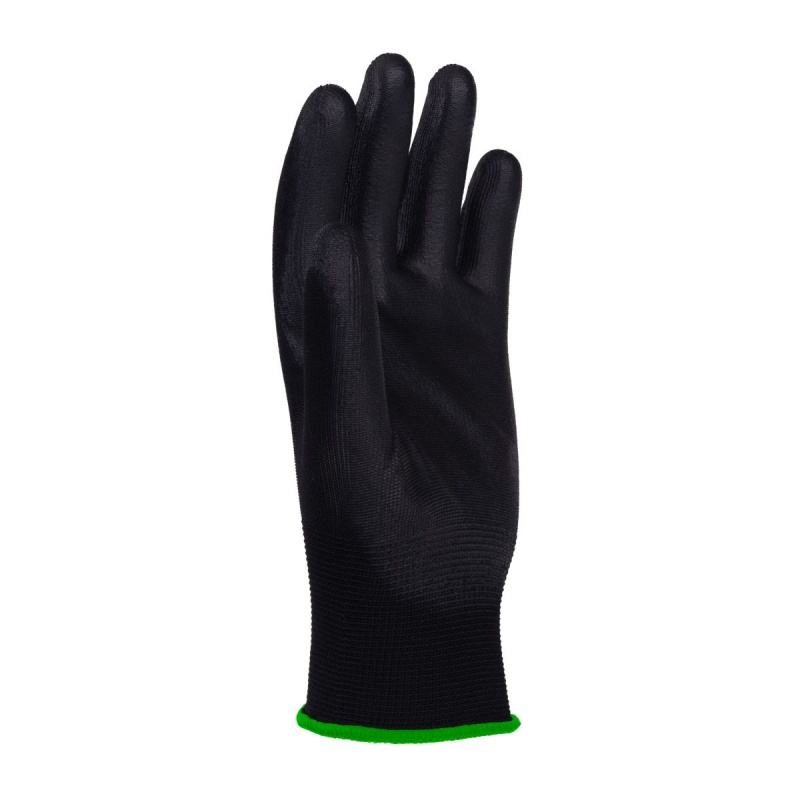 Rękawice DONAU SAFETY PU Black, kat. II, rozm. 11, czarne