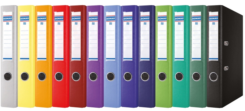 Segregator DONAU Premium, PP, A4/50mm, żółty