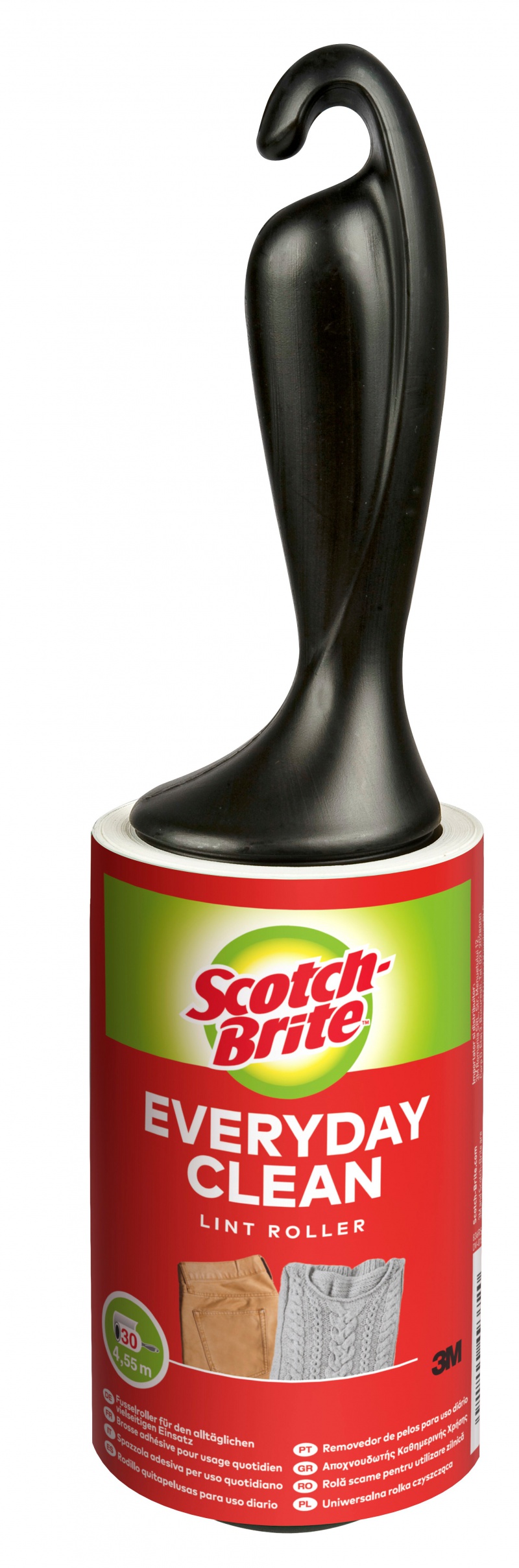 Rolka czyszcząca SCOTCH BRITE, 30 listków, czarna