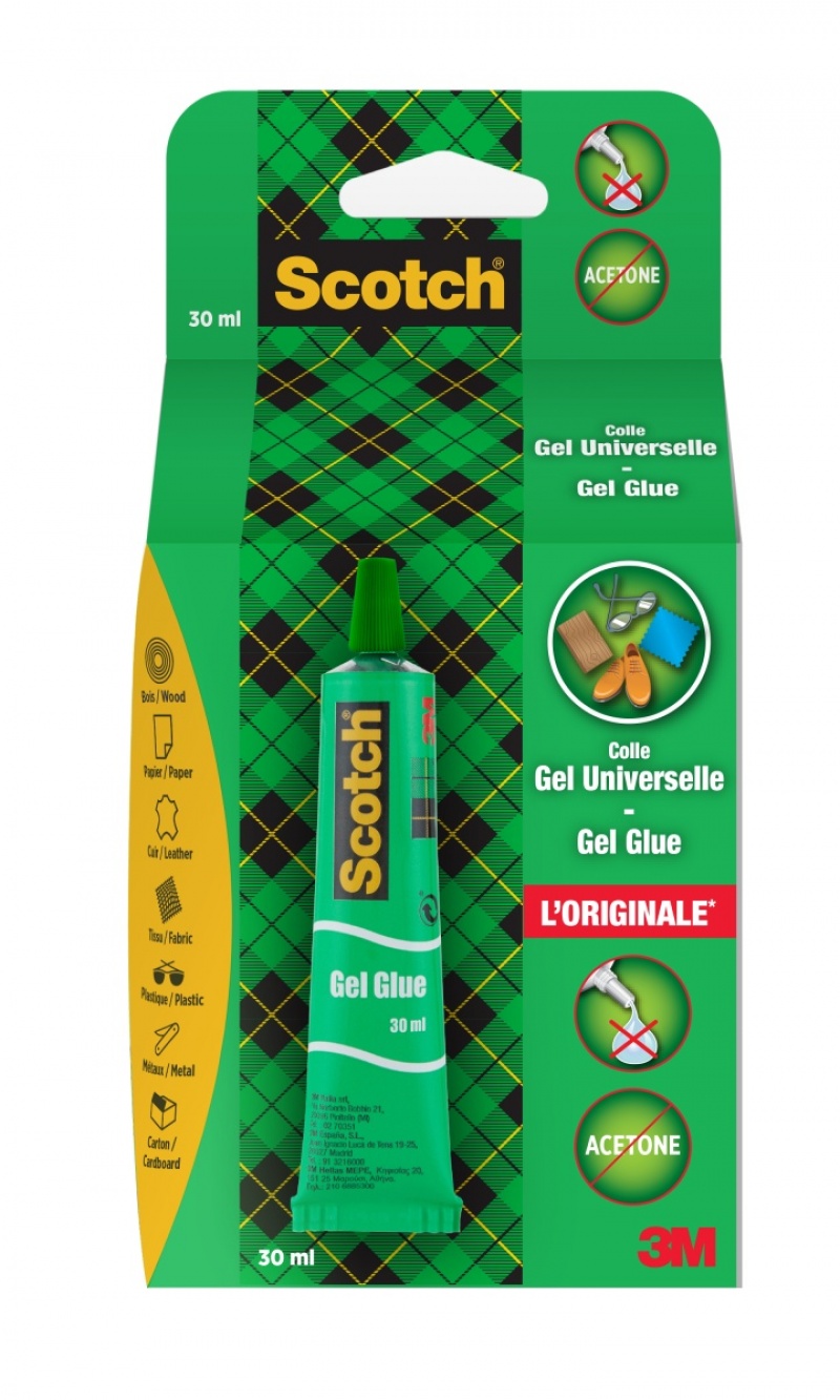 Klej żelowy SCOTCH w tubce, uniwersalny, 30 ml