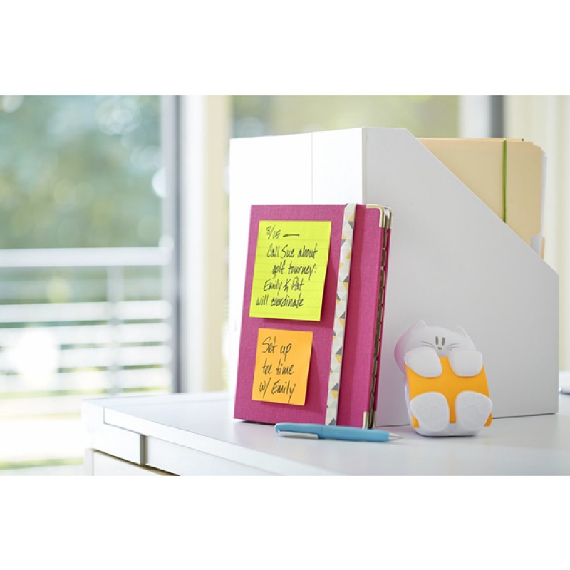 Karteczki samoprzylepne Post-it® Super Sticky XL, CARNIVAL, w linię, 101x101mm, 6x90 kart.