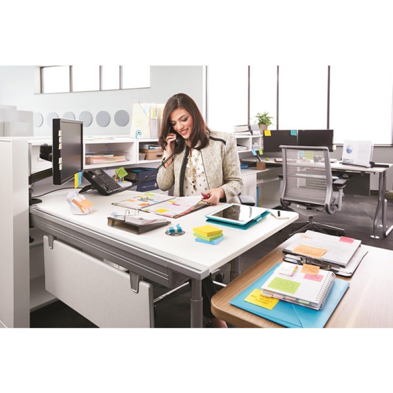 KARTECZKI SAMOPRZYLEPNE POST-IT® SUPER STICKY Z-NOTES, CARNIVAL, 76X76MM, 6X90 KART.