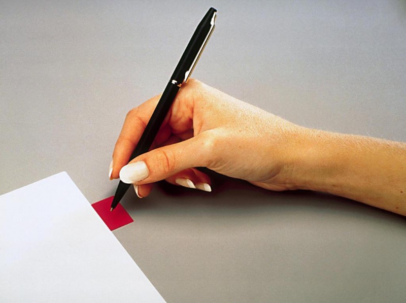 Zakładki indeksujące POST-IT® (680-R2EU), PP, 25x43mm, 2x50 kart., czerwone