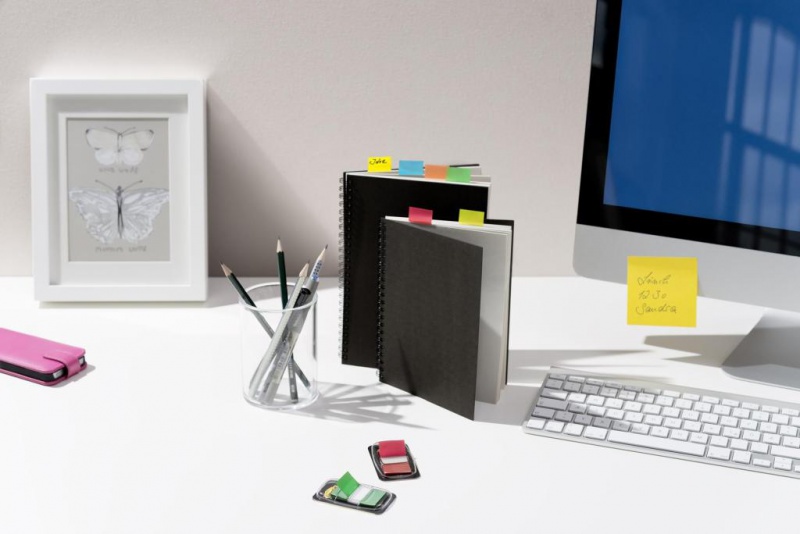 Zakładki indeksujące POST-IT® (680-Y2EU), PP, 25x43mm, 2x50 kart., żółte