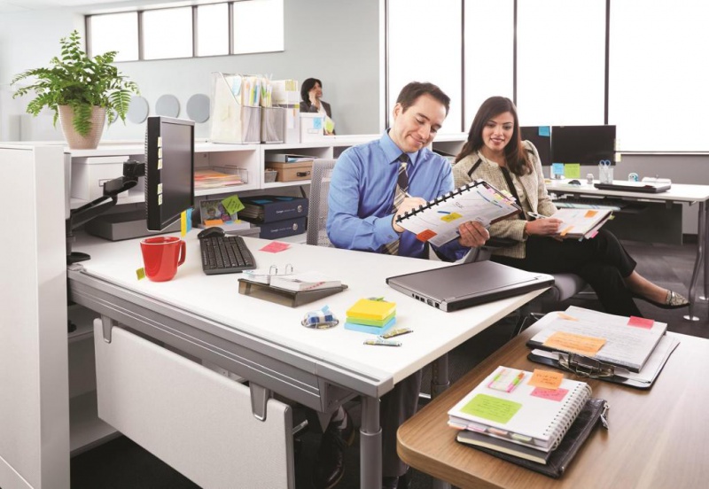 Zakładki indeksujące POST-IT® do archiwizacji (676-AYPV), PP, silne, 16x38mm, 4x10 szt., mix kolorów