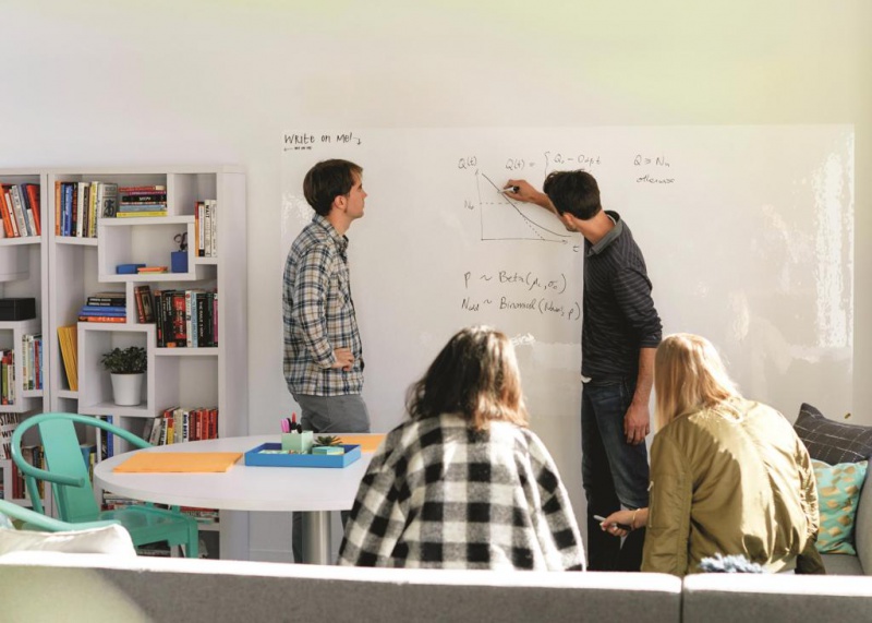 Suchościeralna folia w rolce POST-IT® Dry Erase (DEF8X4-EU), 122x244cm, biała