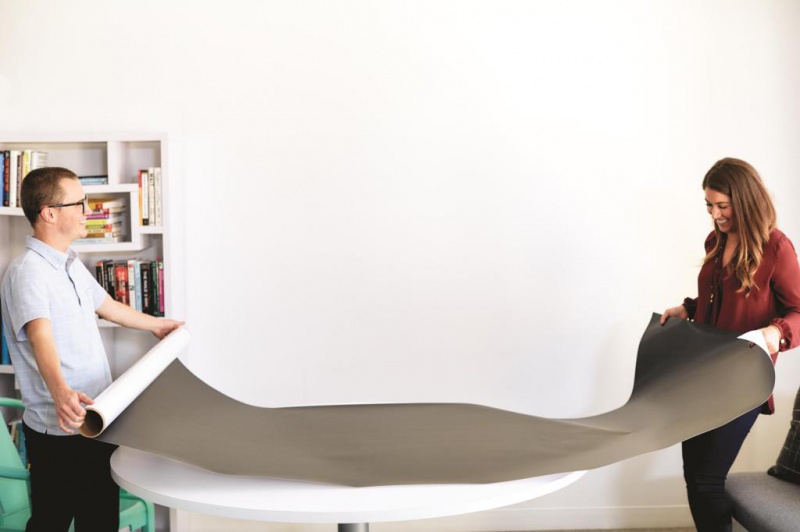 Suchościeralna folia w rolce POST-IT® Dry Erase (DEF8X4-EU), 122x244cm, biała