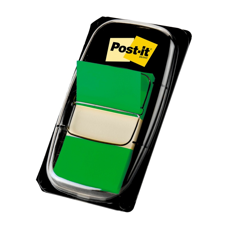 Zakładki indeksujące POST-IT® (680-3), PP, 25x43mm, 50 kart., zielone