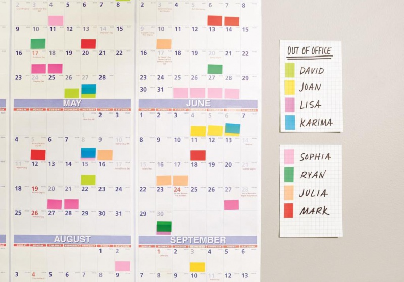 Zakładki indeksujące POST-IT® (680-8), PP, 25x43mm, 50 kart., purpurowe