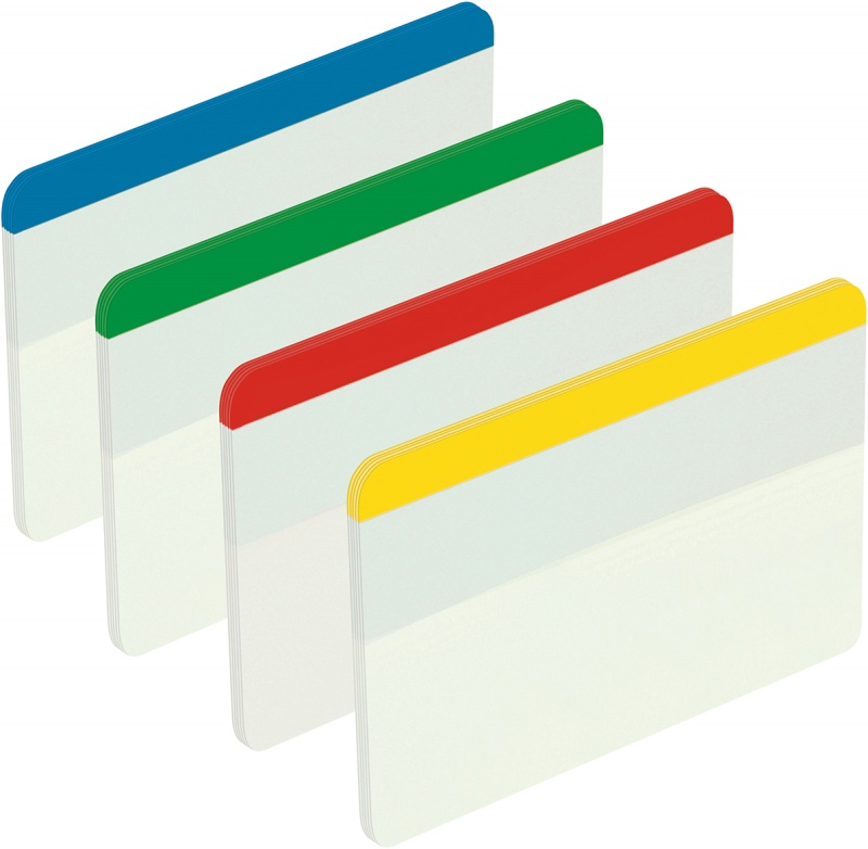 Zakładki indeksujące POST-IT® do archiwizacji (686-F1), PP, proste, 50,8x38mm, 4x6 kart., mix kolorów