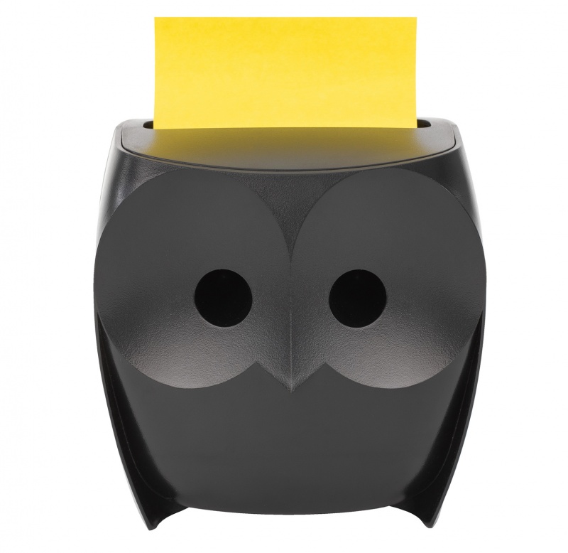 Podajnik do karteczek POST-IT, Z-Notes, sowa, +  2x45 kart. 76x76mm