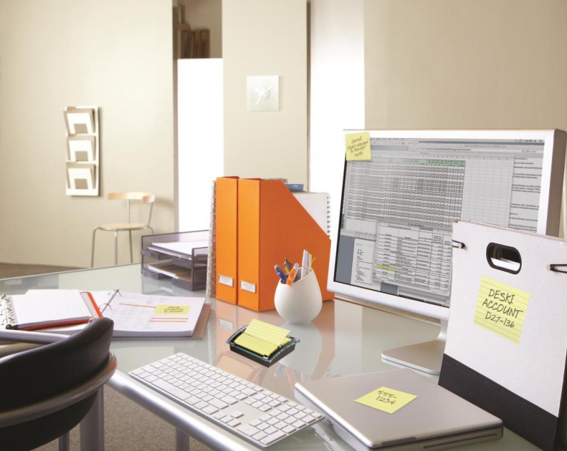 Podajnik do bloczków samoprzylepnych POST-IT® Millenium XL Z-Notes (DS440-SSCYL), czarny, 1 bloczek GRATIS