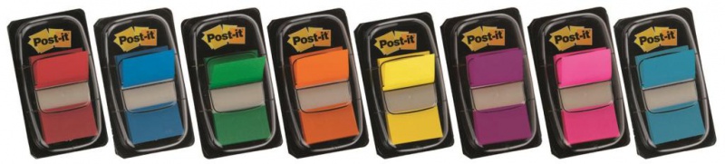 Zakładki indeksujące POST-IT® (680-BP2EU), PP, 25x43mm, 2x50 kart., jaskraworóżowe