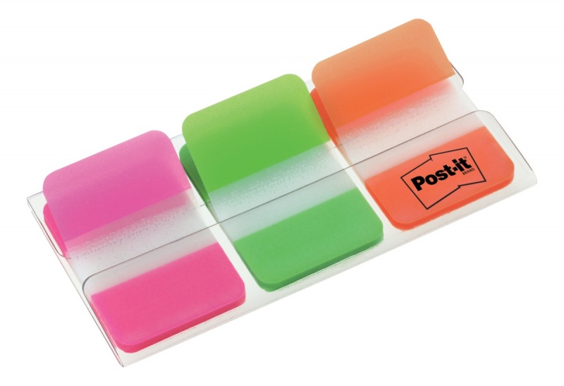 Zakładki indeksujące POST-IT® do archiwizacji (686-PGOEU), PP, silne, 38x25mm, 3x22 kart., mix kolorów