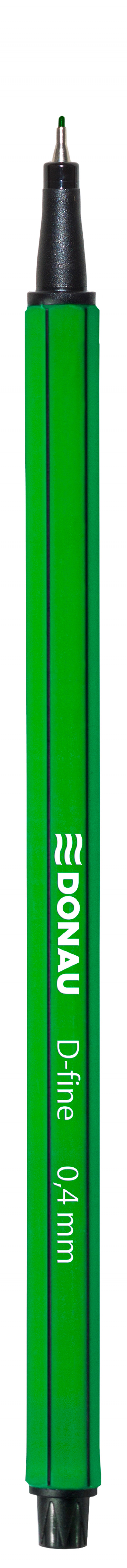 Cienkopis DONAU D-Fine, 0,4 mm, zielony