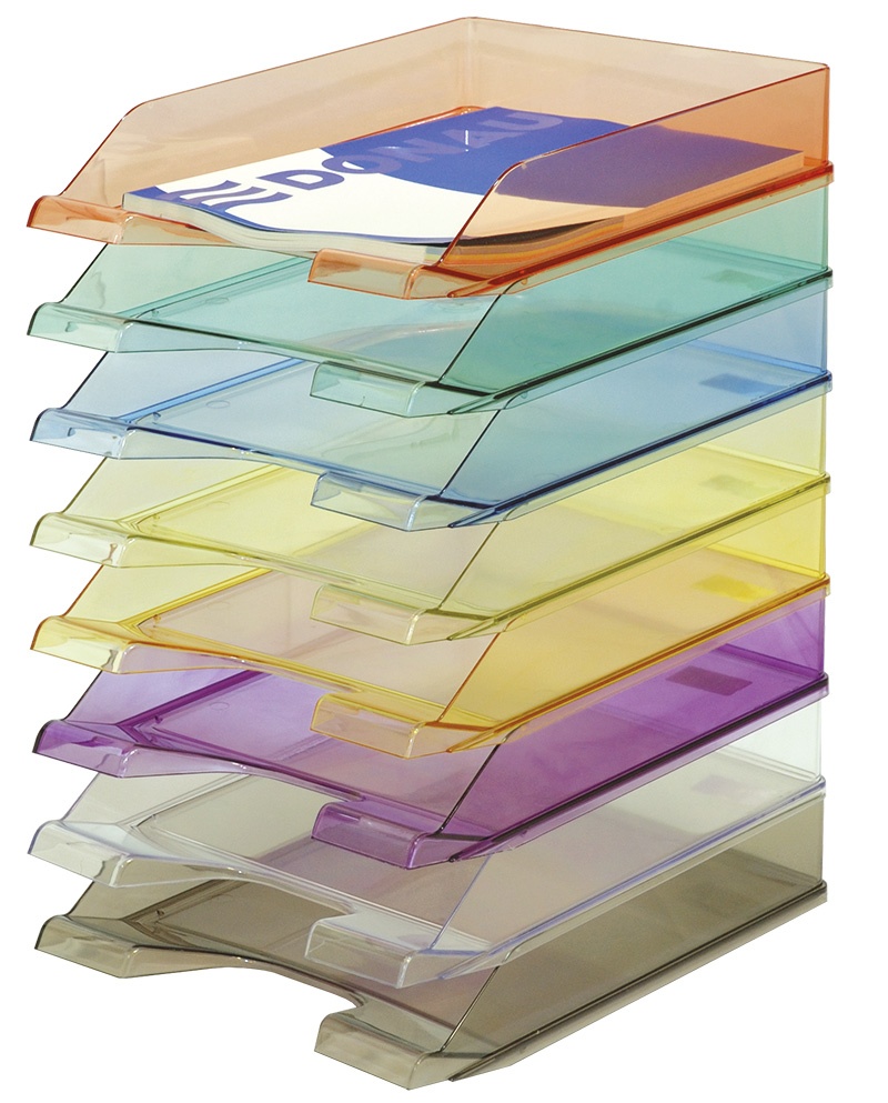 Szufladka na biurko DONAU, polistyren, A4, standard, żółta