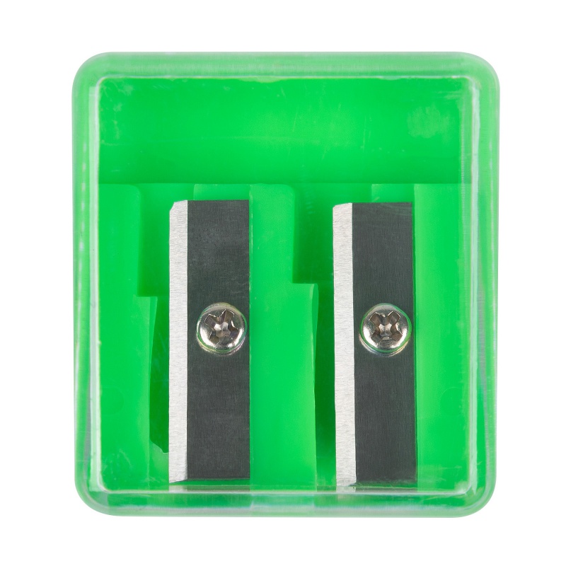 Temperówka DONAU, plastikowa, podwójna, mix kolorów