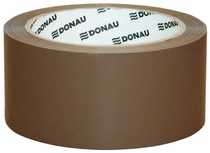 Taśma pakowa DONAU Solvent , 48mm, 60m, 46mikr., brązowa