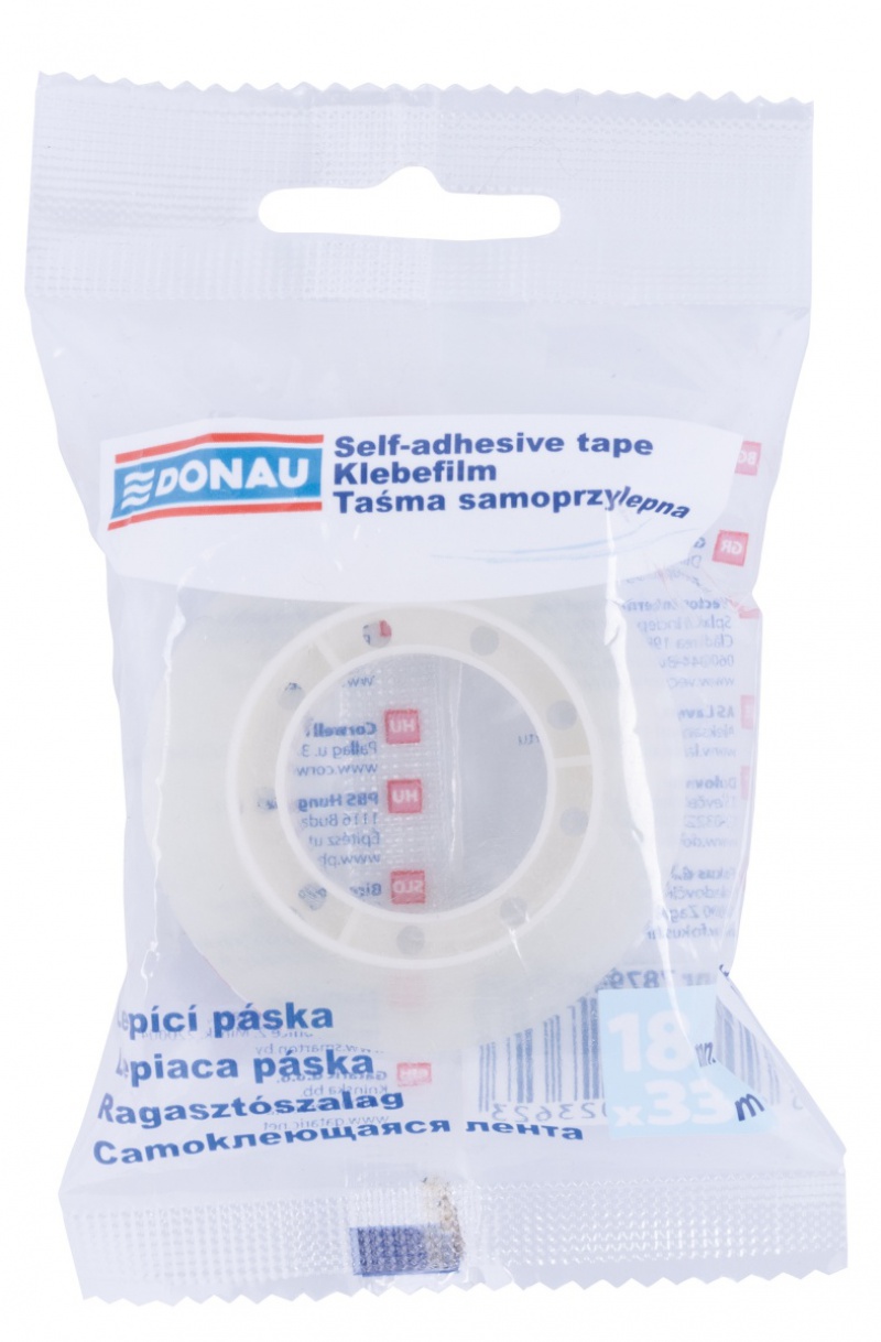 Taśma biurowa DONAU, 18mm, 33m