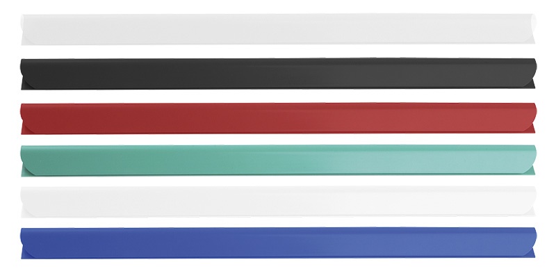 Listwa zaciskająca DONAU, PVC, A4, 6mm, do 60 kartek, transparentna