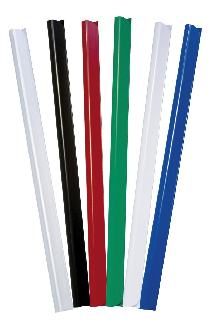 Listwa zaciskająca DONAU, PVC, A4, 10mm, do 100 kartek, transparentna