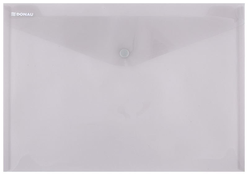 Teczka kopertowa DONAU zatrzask, PP, A4, 180mikr., dymna